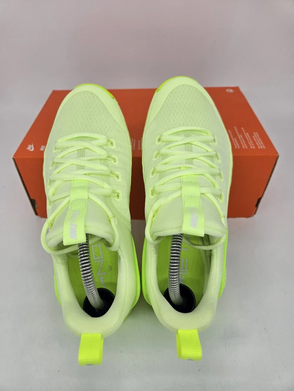 Nike Women's Free Metcon 6 Barely Volt Glow White Workout Shoes Size 9